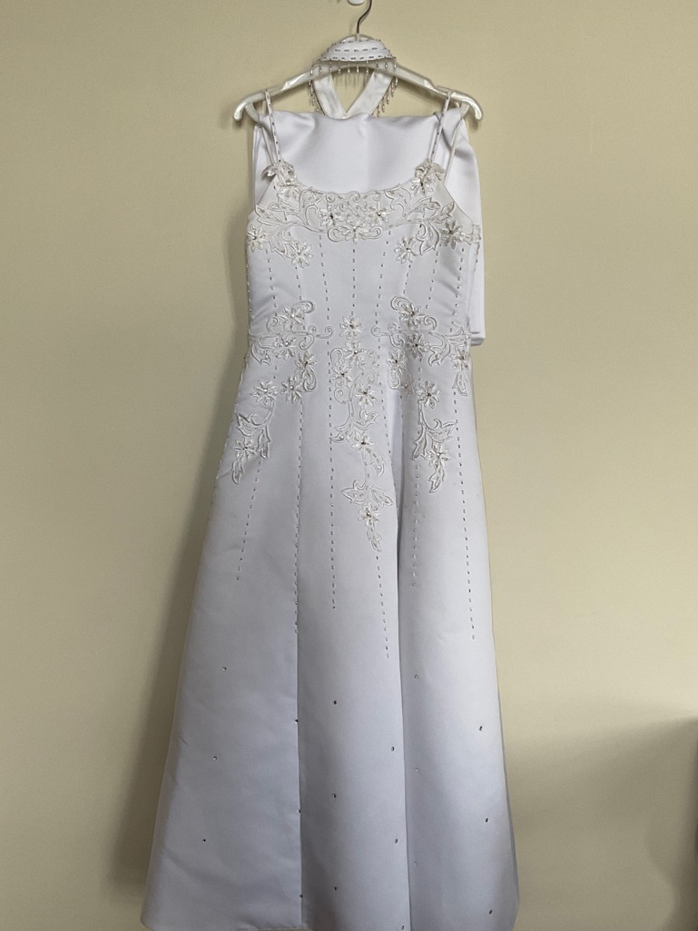 Lida USA white pageant Gown, size 12